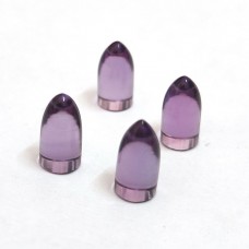 Amethyst 10x5mm smooth bullet shape stone 2.17 cts
